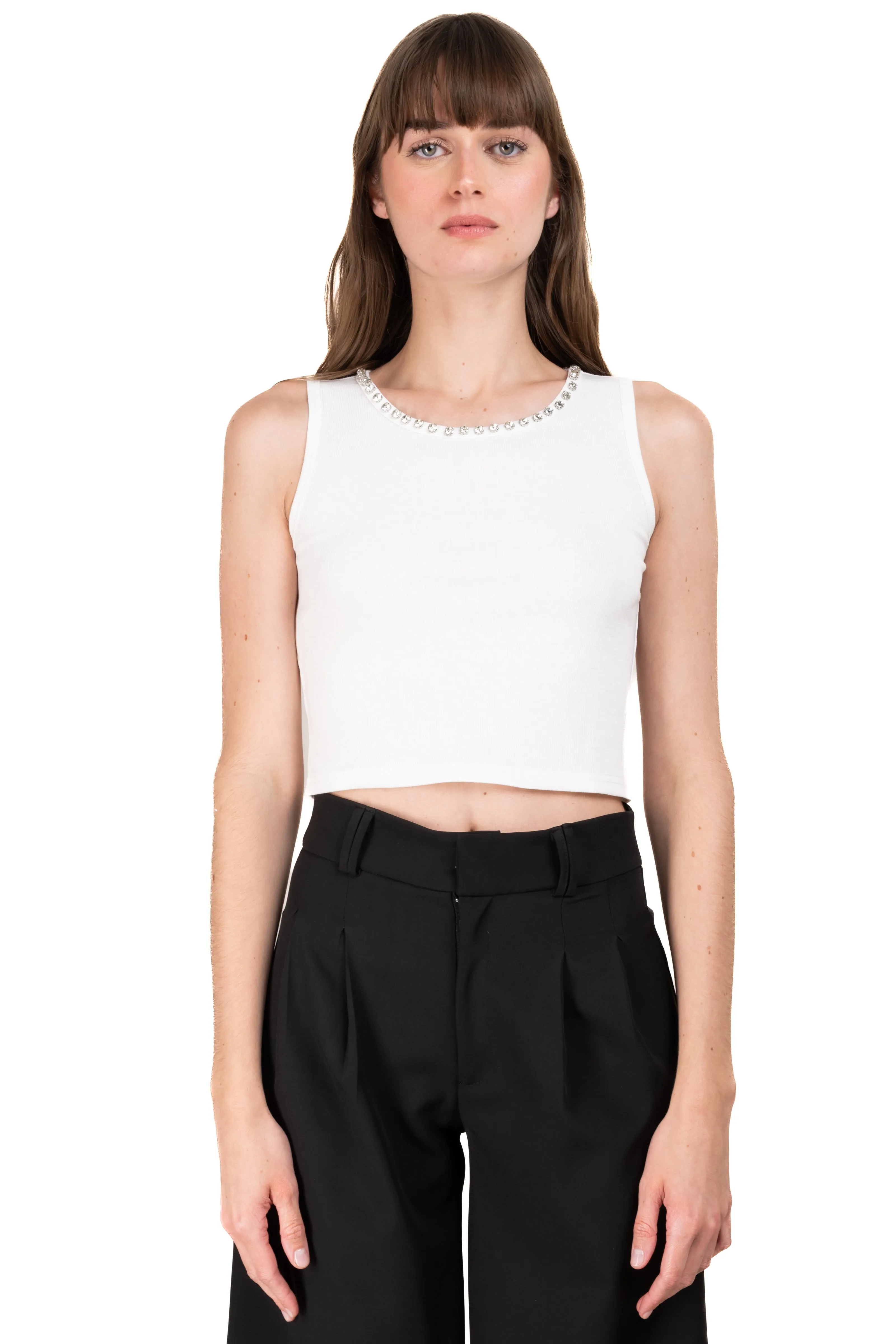 Top acanalado cuello brillos sold by Shasa product image thumbnail 2