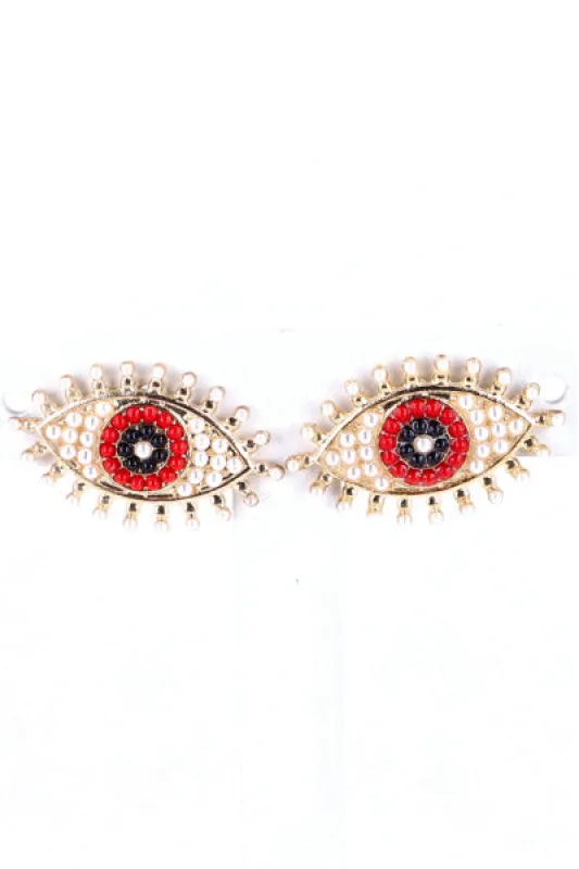 Aretes Ojo Perlas sold by Shasa