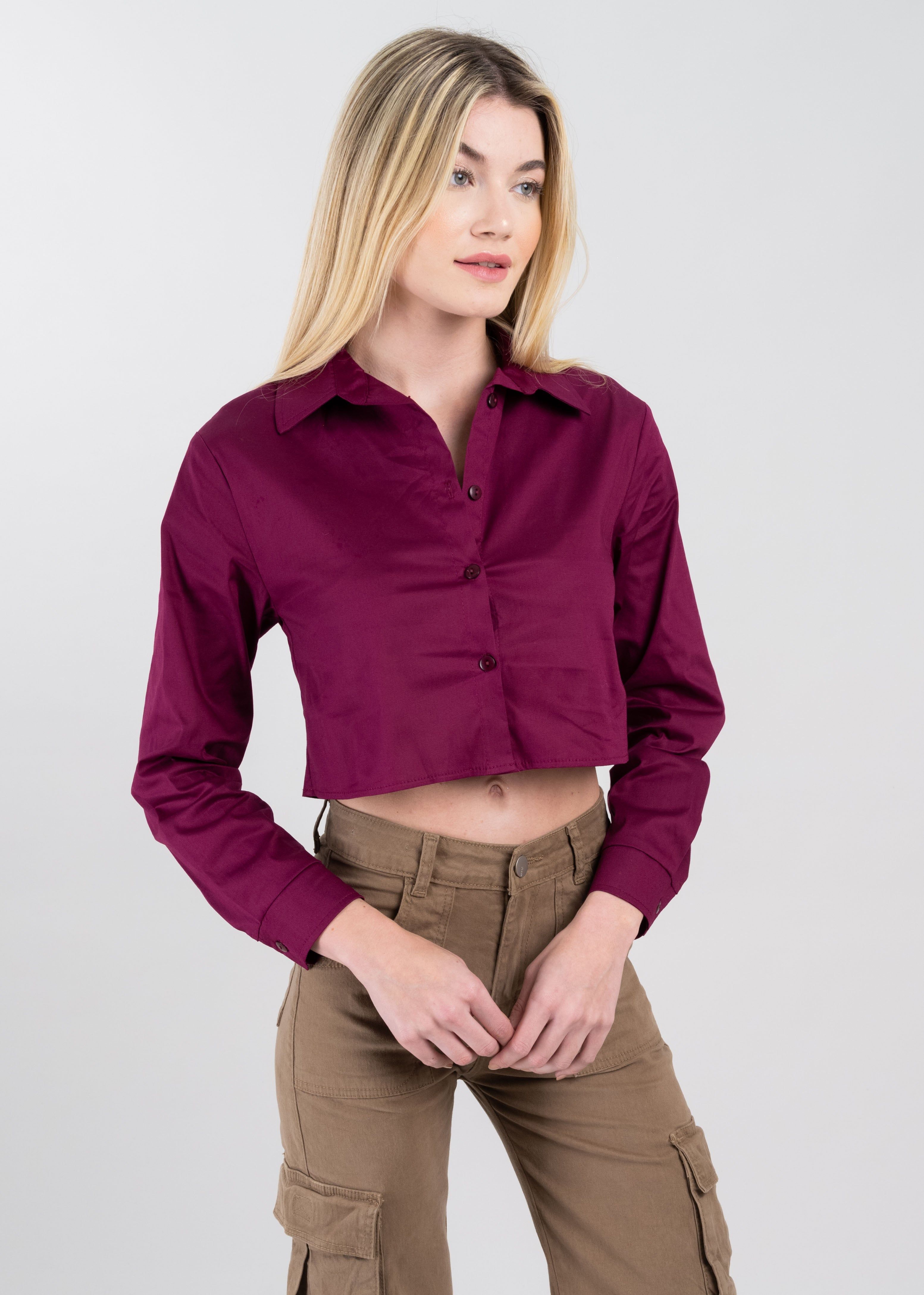 Camisa Crop Manga Larga sold by Shasa product image thumbnail 3