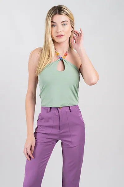 Top halter cadena sold by Shasa