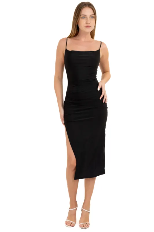 Vestido Midi Bodycon Drapeado sold by Shasa