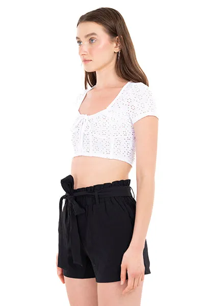Blusa crop eyelets sold by Shasa product image thumbnail 3