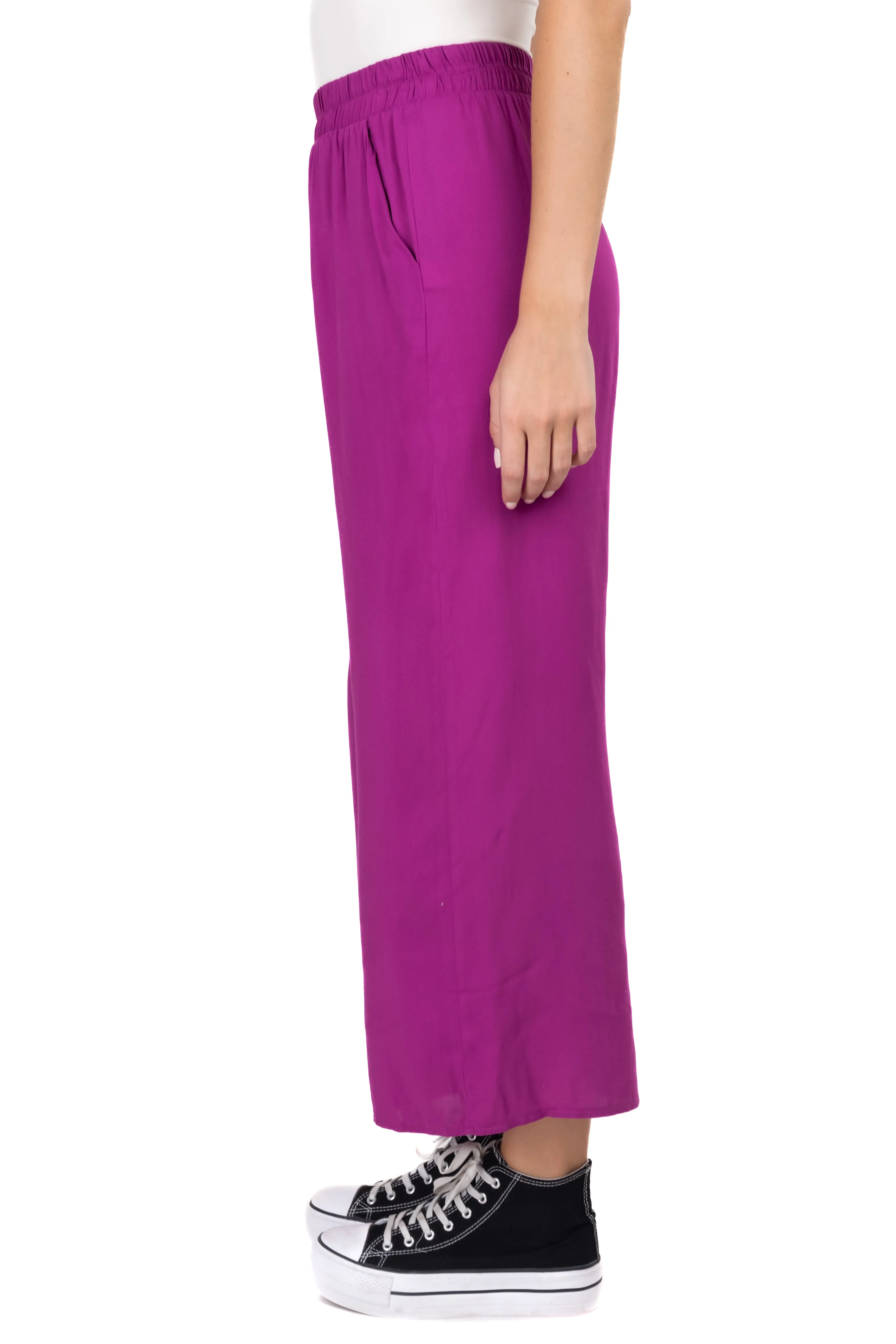 Pantalón Wide Leg Cintura Alta Fruncida sold by Shasa product image thumbnail 3