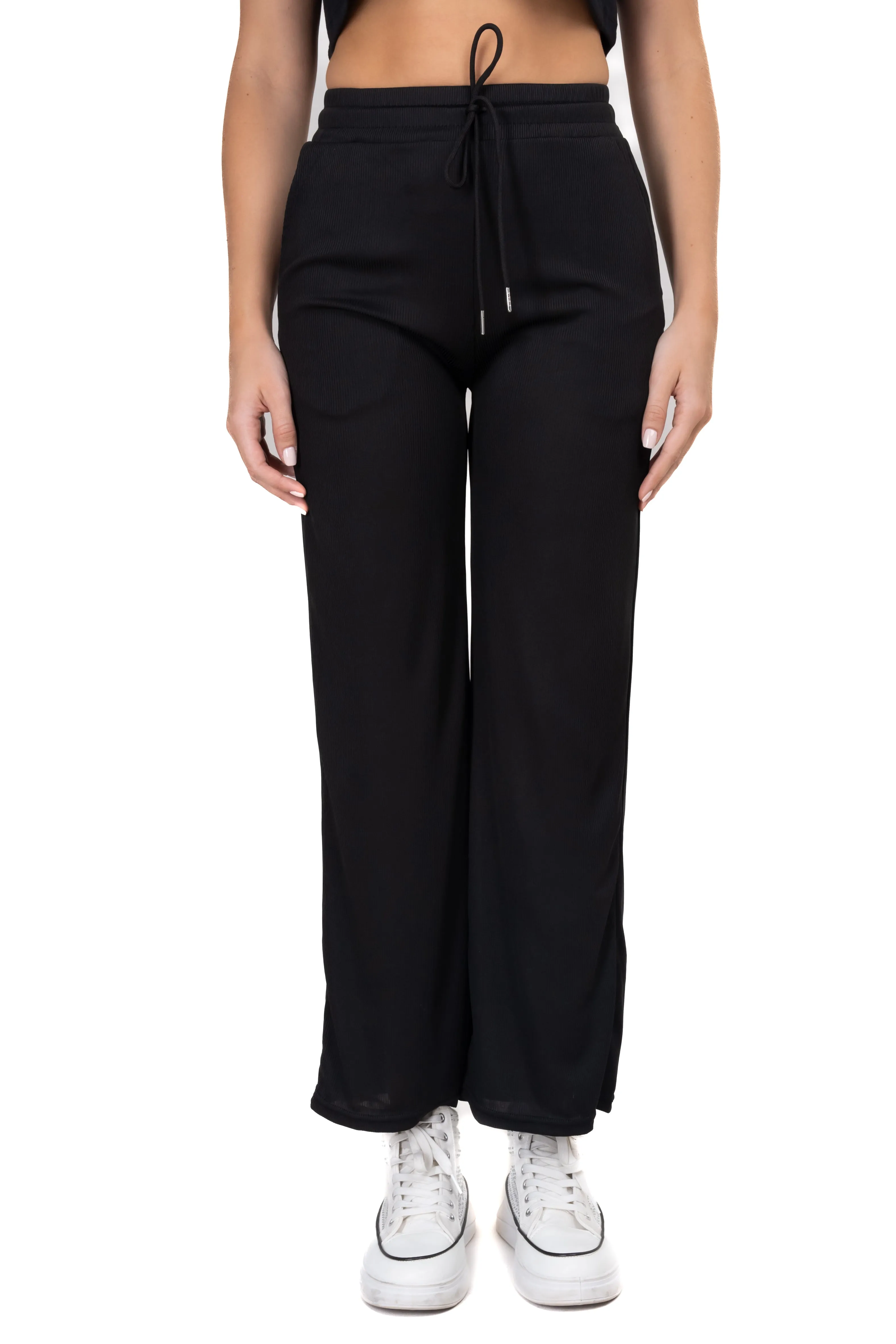 Pantalón wide leg acanalado sold by Shasa