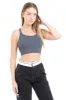 Top crop rib abertura espalda sold by Shasa