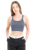 Top crop rib abertura espalda sold by Shasa