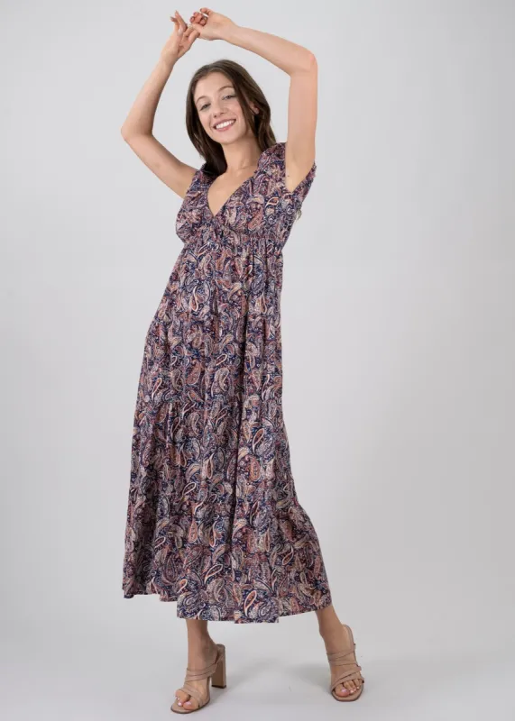 Vestido maxi amplio estampado sold by Shasa
