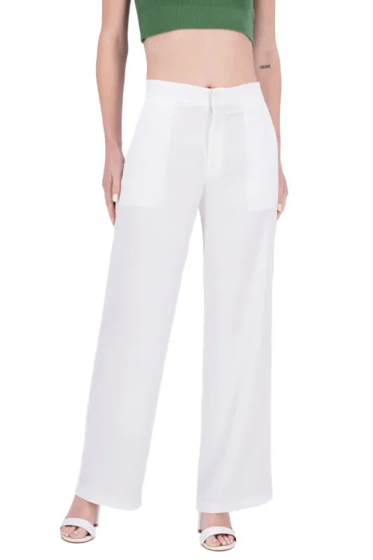Pantalón recto satinado sold by Shasa