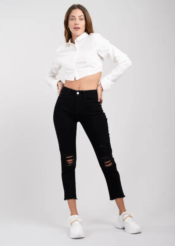 Jeans skinny destrucciones sold by Shasa