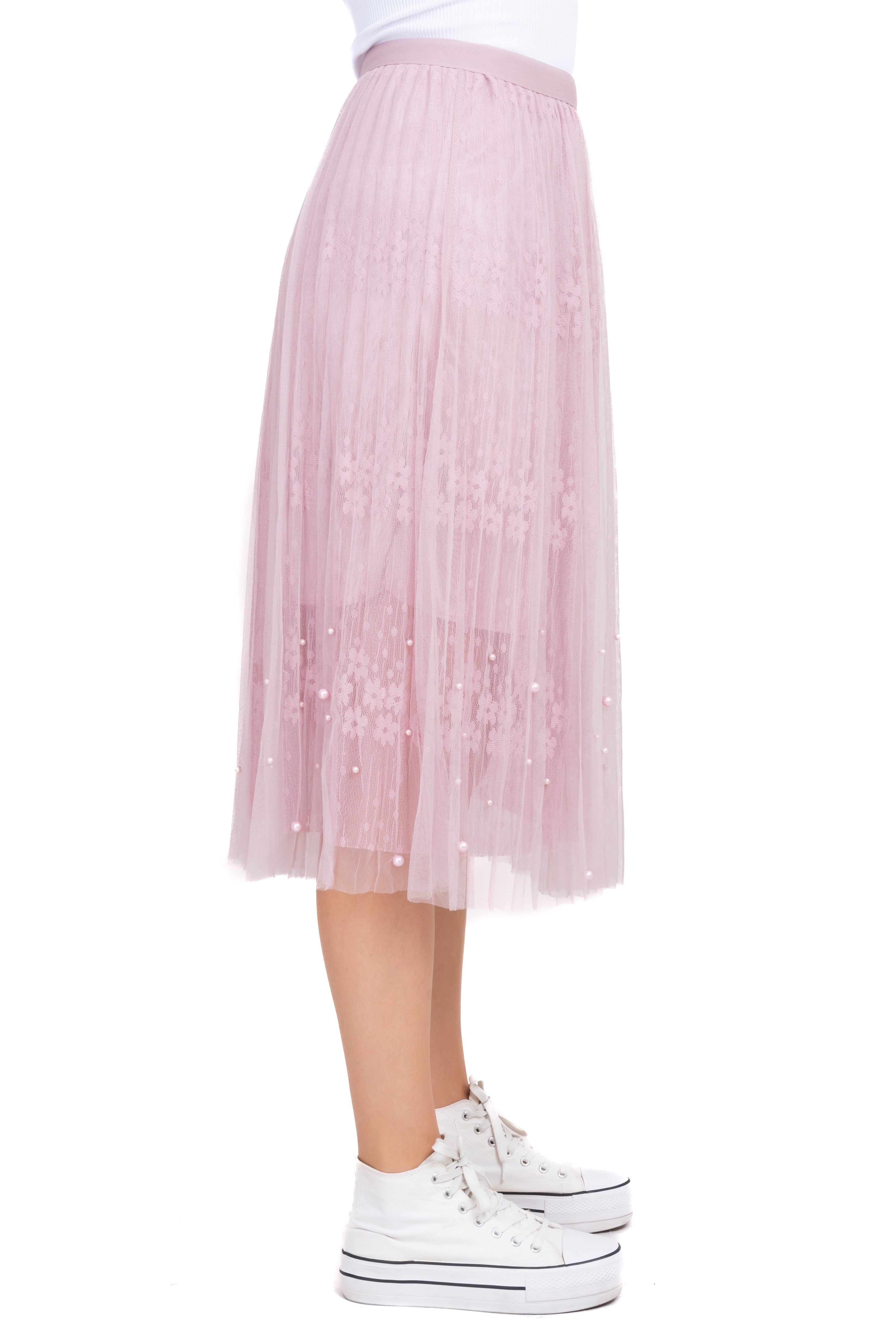 Falda midi plisado mesh sold by Shasa product image thumbnail 3