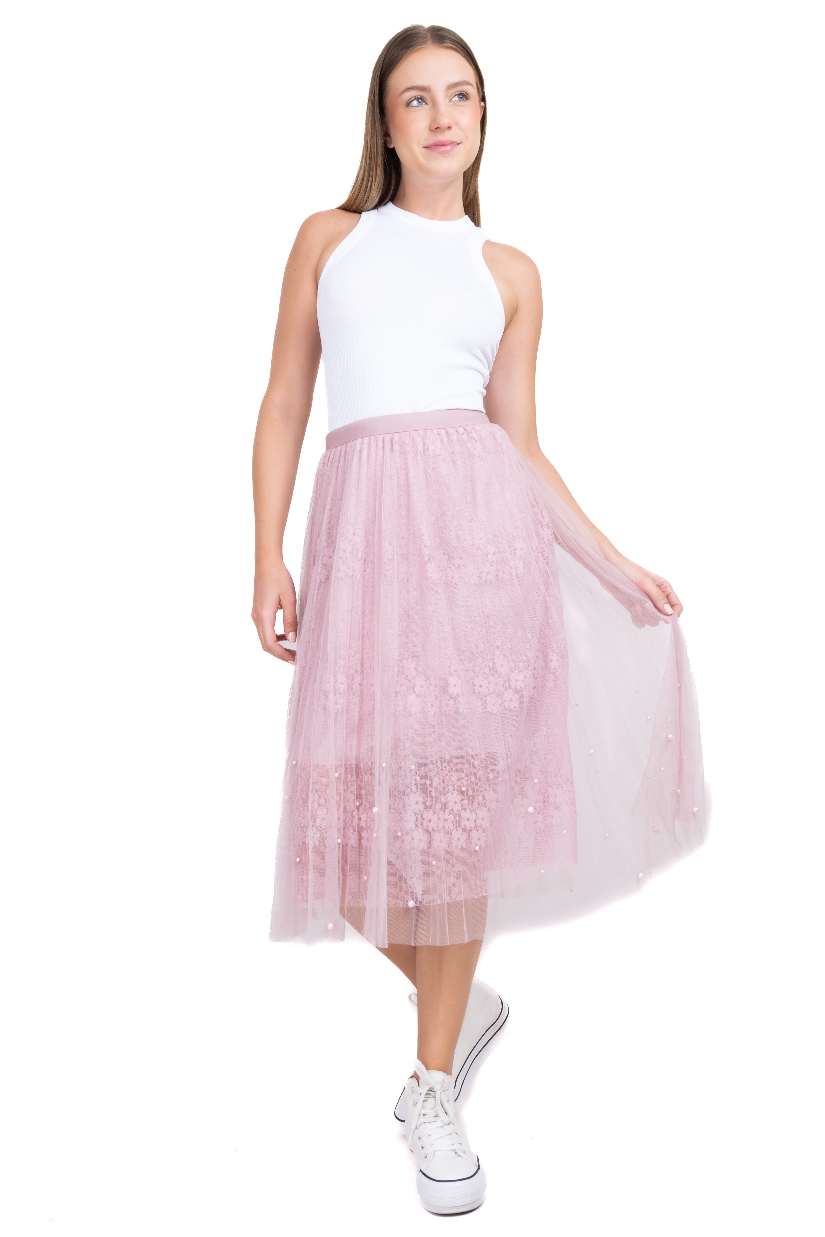 Falda midi plisado mesh sold by Shasa product image thumbnail 2