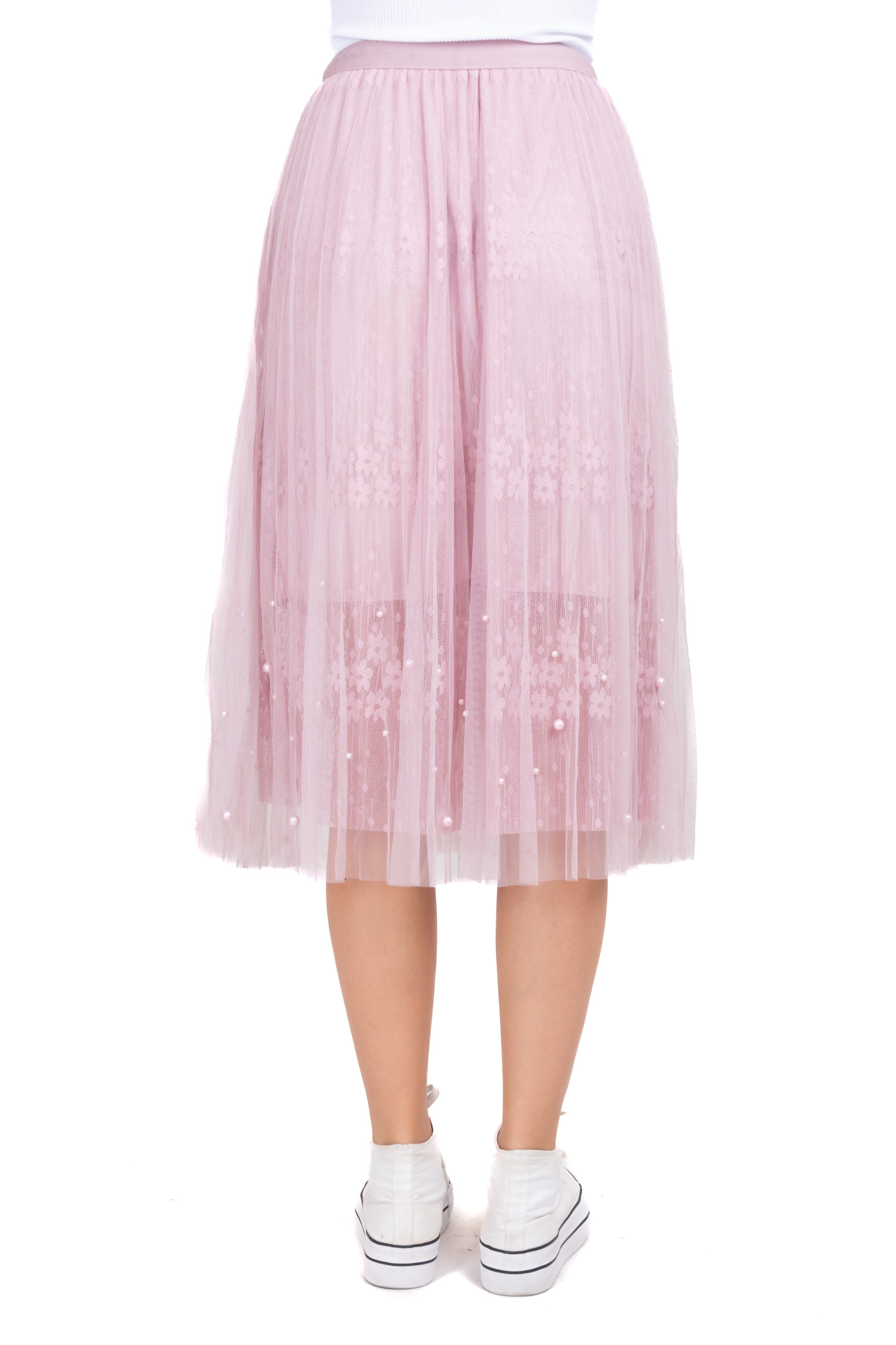 Falda midi plisado mesh sold by Shasa product image thumbnail 4