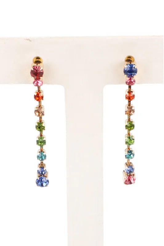 Aretes Cristales Largos sold by Shasa