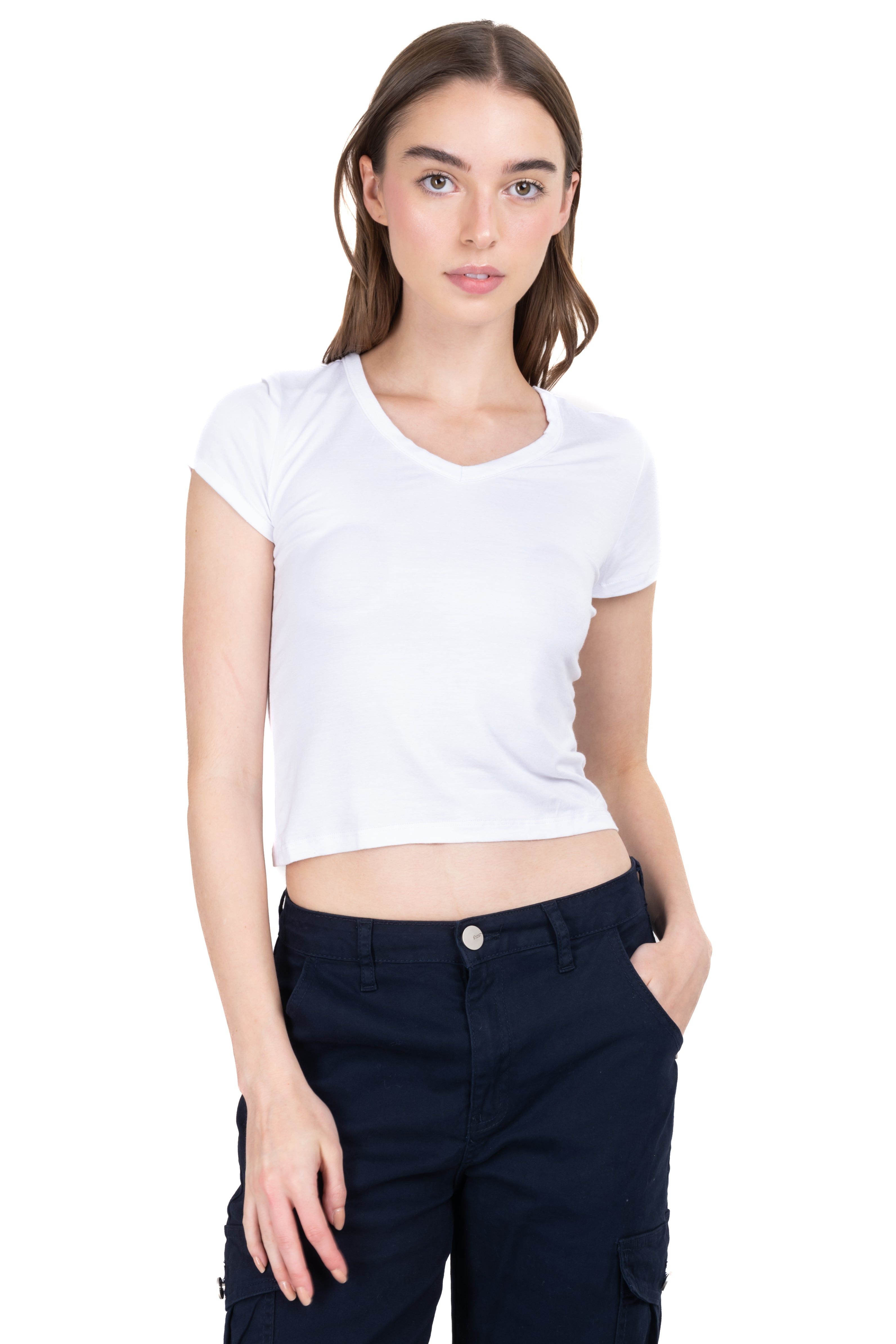 Top cuello v manga corta sold by Shasa product image thumbnail 5