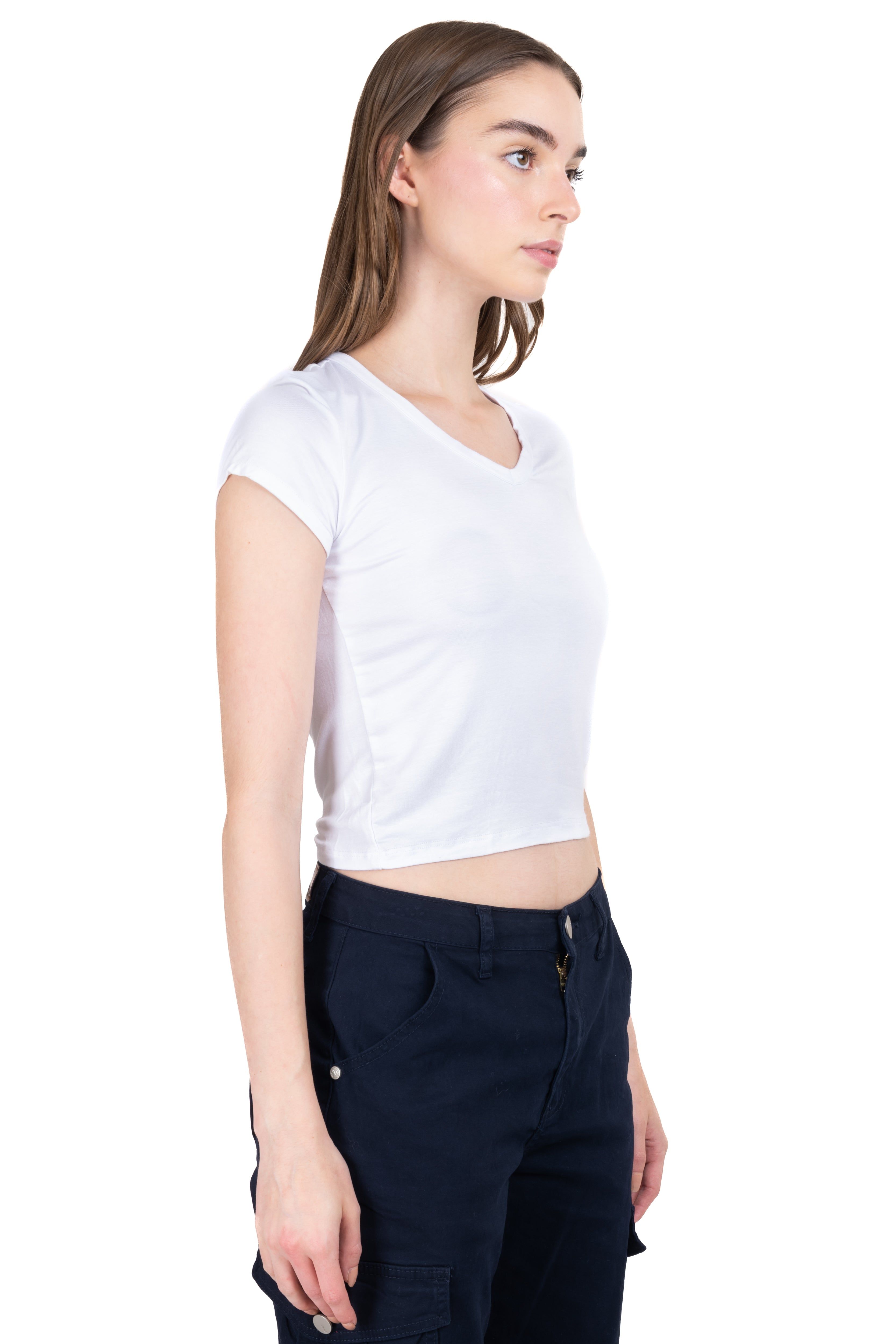 Top cuello v manga corta sold by Shasa product image thumbnail 3