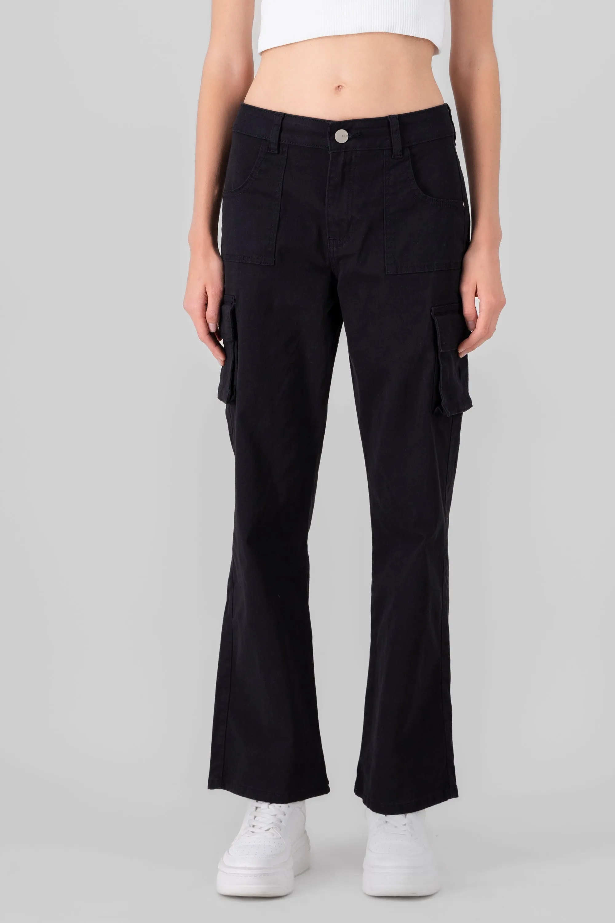 Jeans cargo straight monocolor sold by Shasa product image thumbnail 2