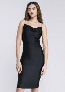 Vestido mini escote cascada sold by Shasa