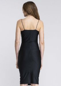 Vestido mini escote cascada sold by Shasa