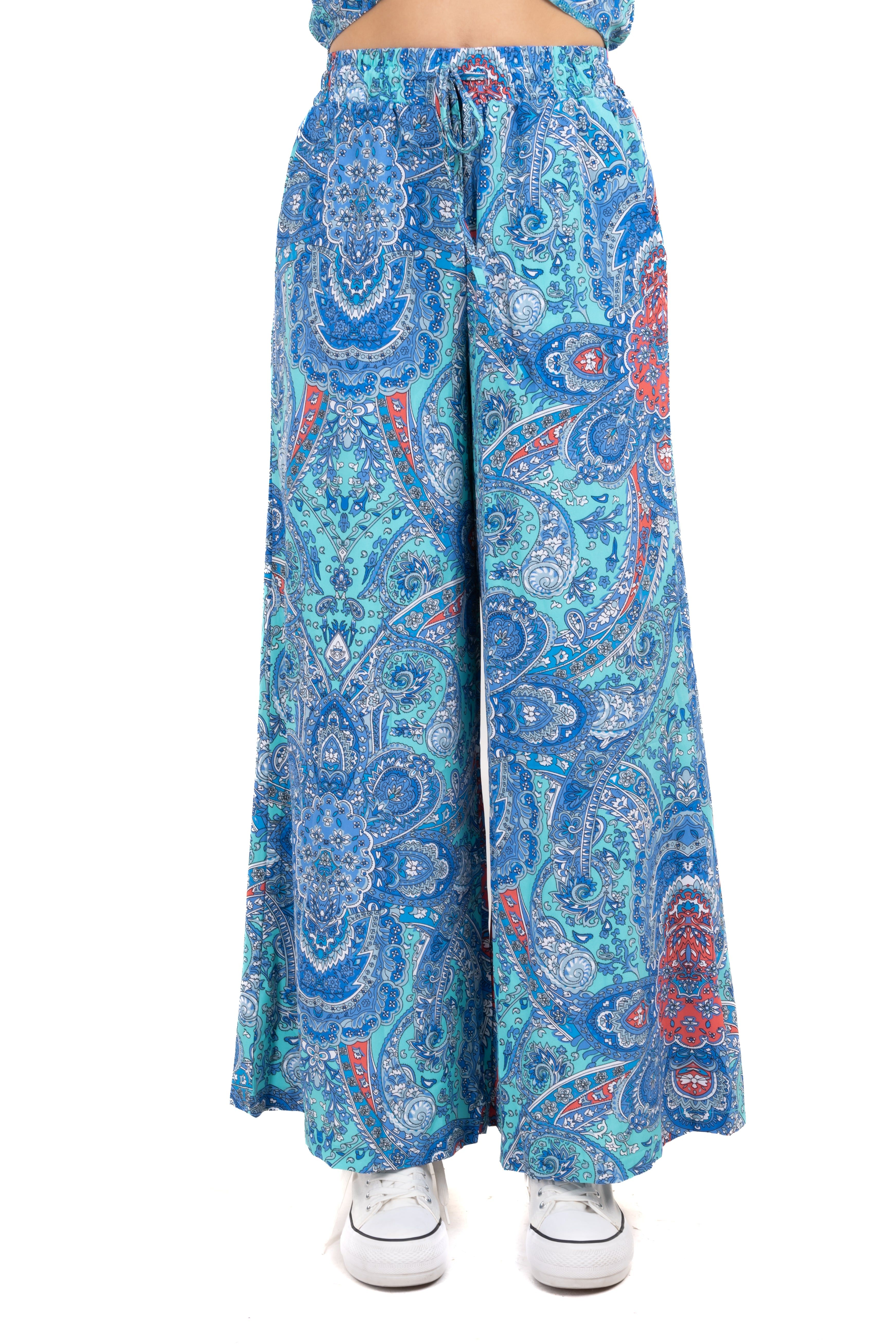 Pantalón amplio estampado paisley sold by Shasa