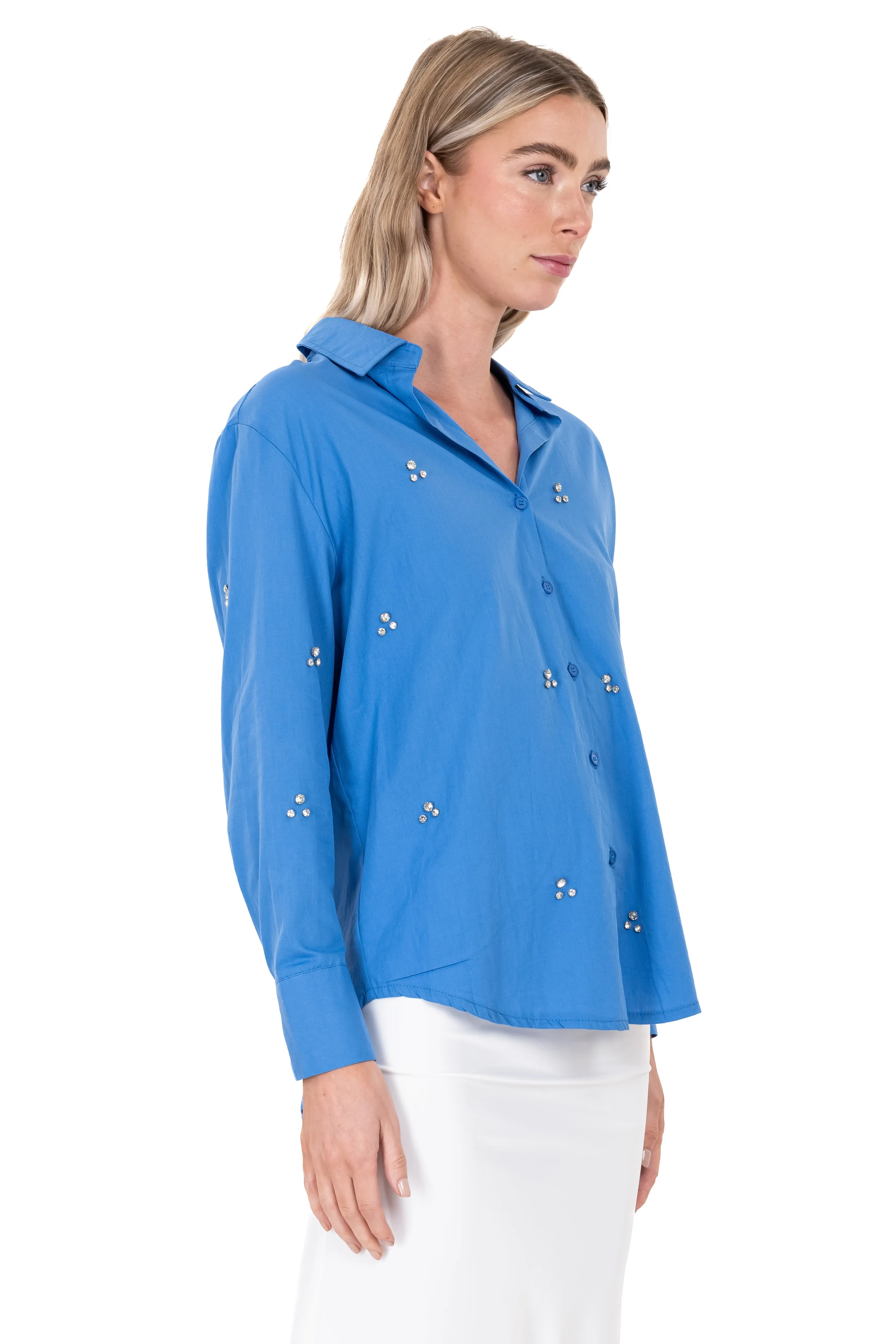 Camisa cuello solapa brillos sold by Shasa product image thumbnail 3