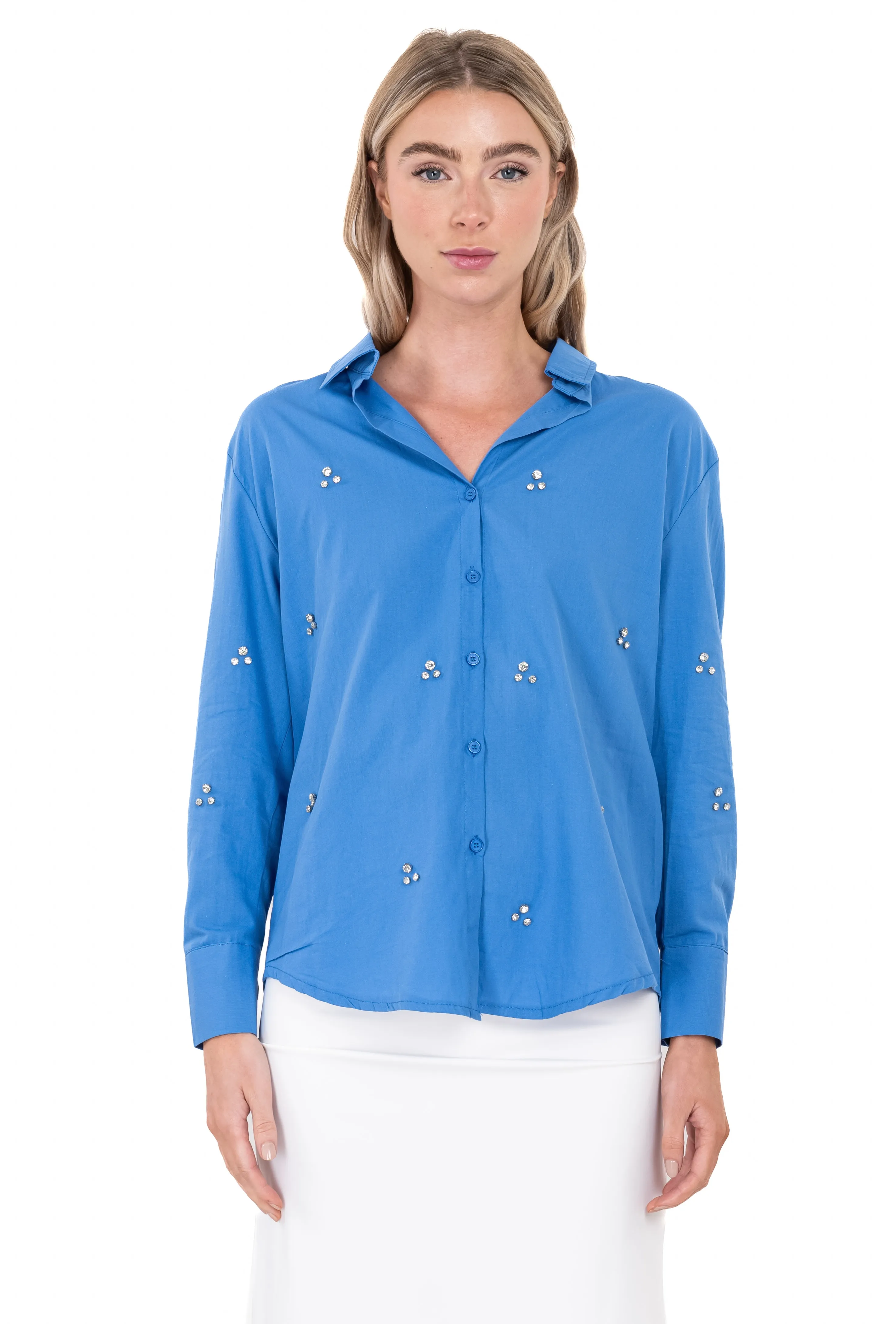 Camisa cuello solapa brillos sold by Shasa product image thumbnail 2