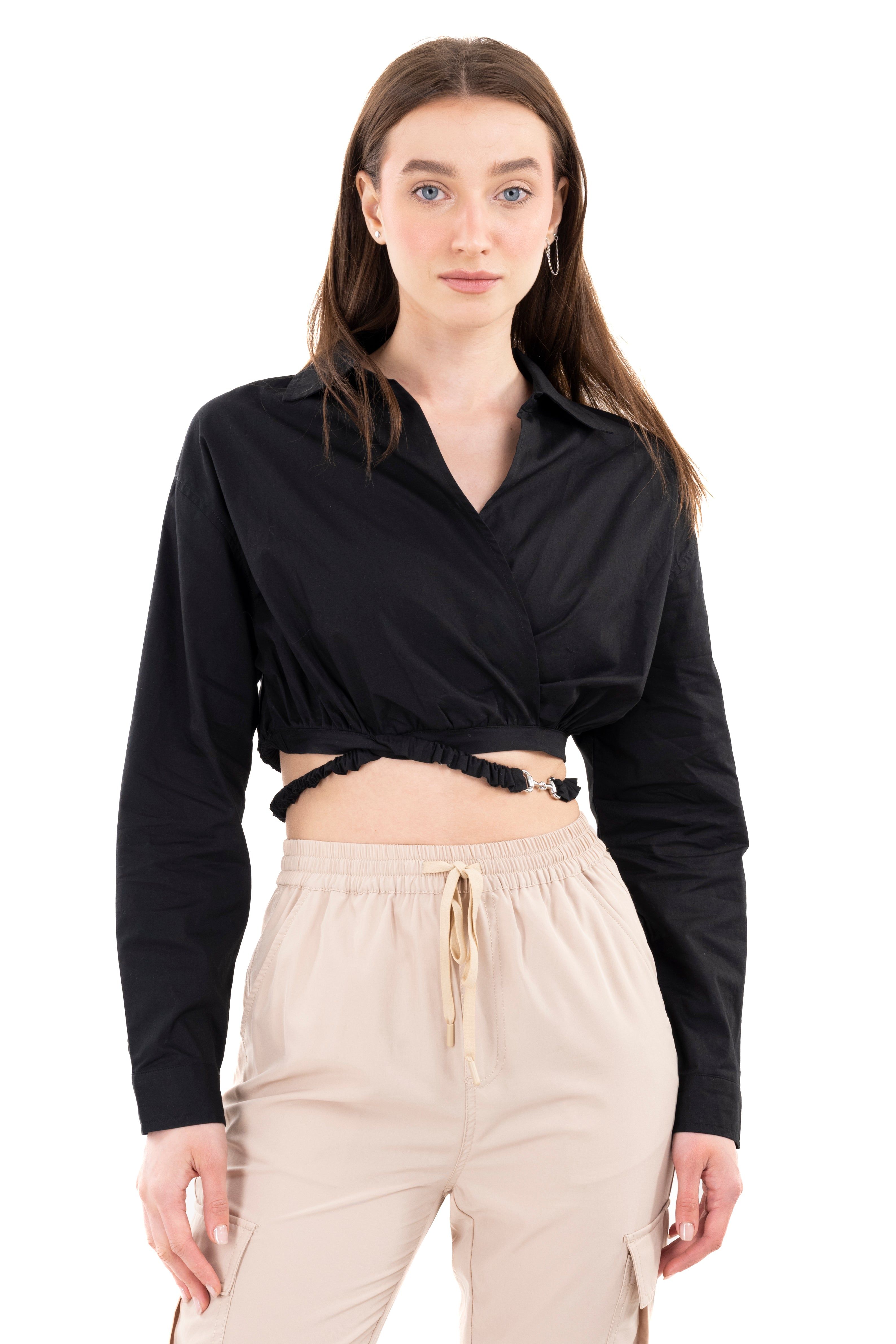 Camisa crop cintas cintura sold by Shasa product image thumbnail 2