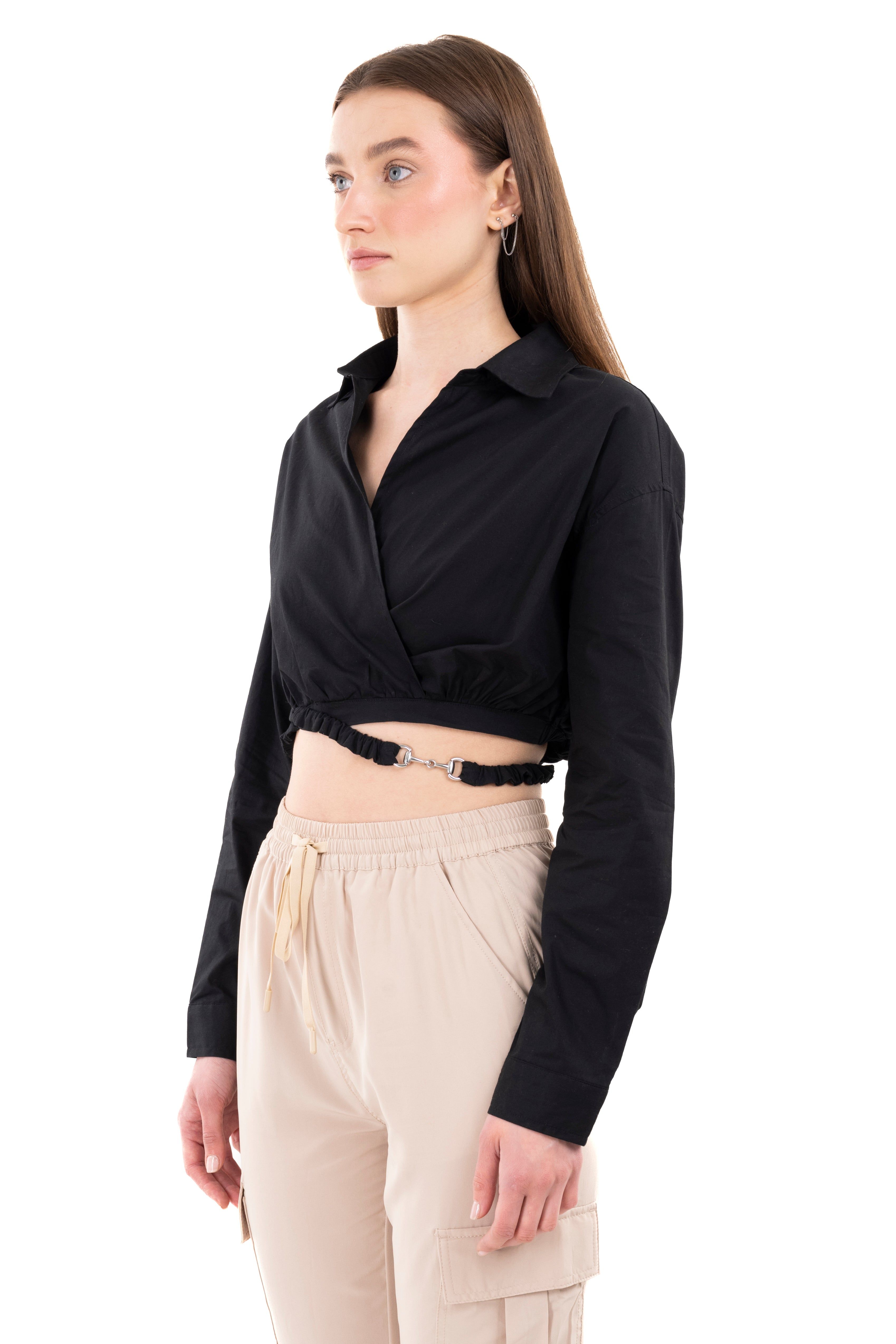 Camisa crop cintas cintura sold by Shasa product image thumbnail 3