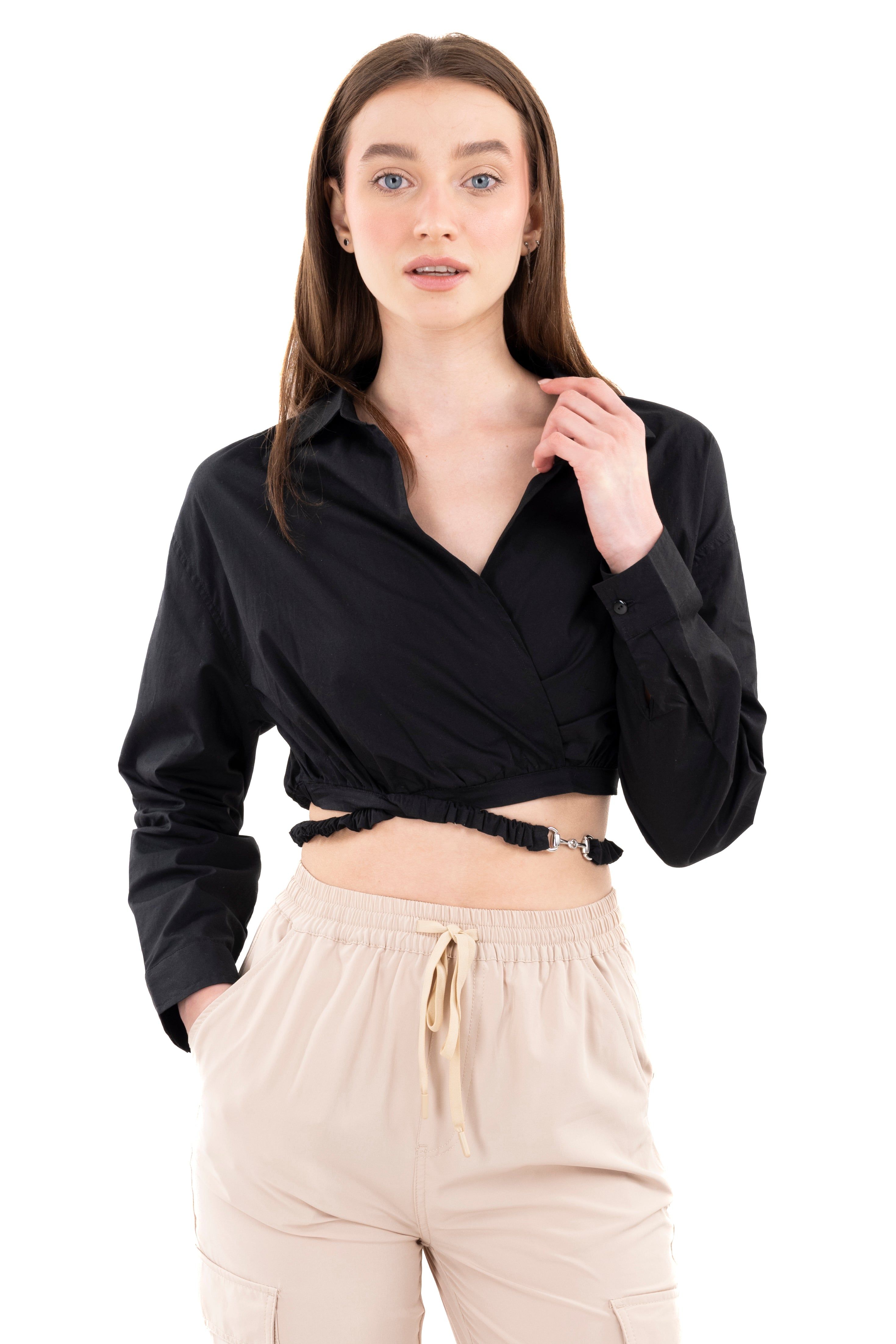 Camisa crop cintas cintura sold by Shasa product image thumbnail 5
