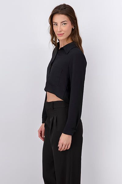 Camisa crop bolsillo sold by Shasa product image thumbnail 3