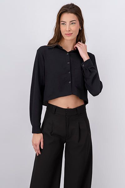 Camisa crop bolsillo sold by Shasa product image thumbnail 2