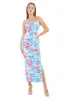 Vestido maxi tropical tirantes delgados sold by Shasa