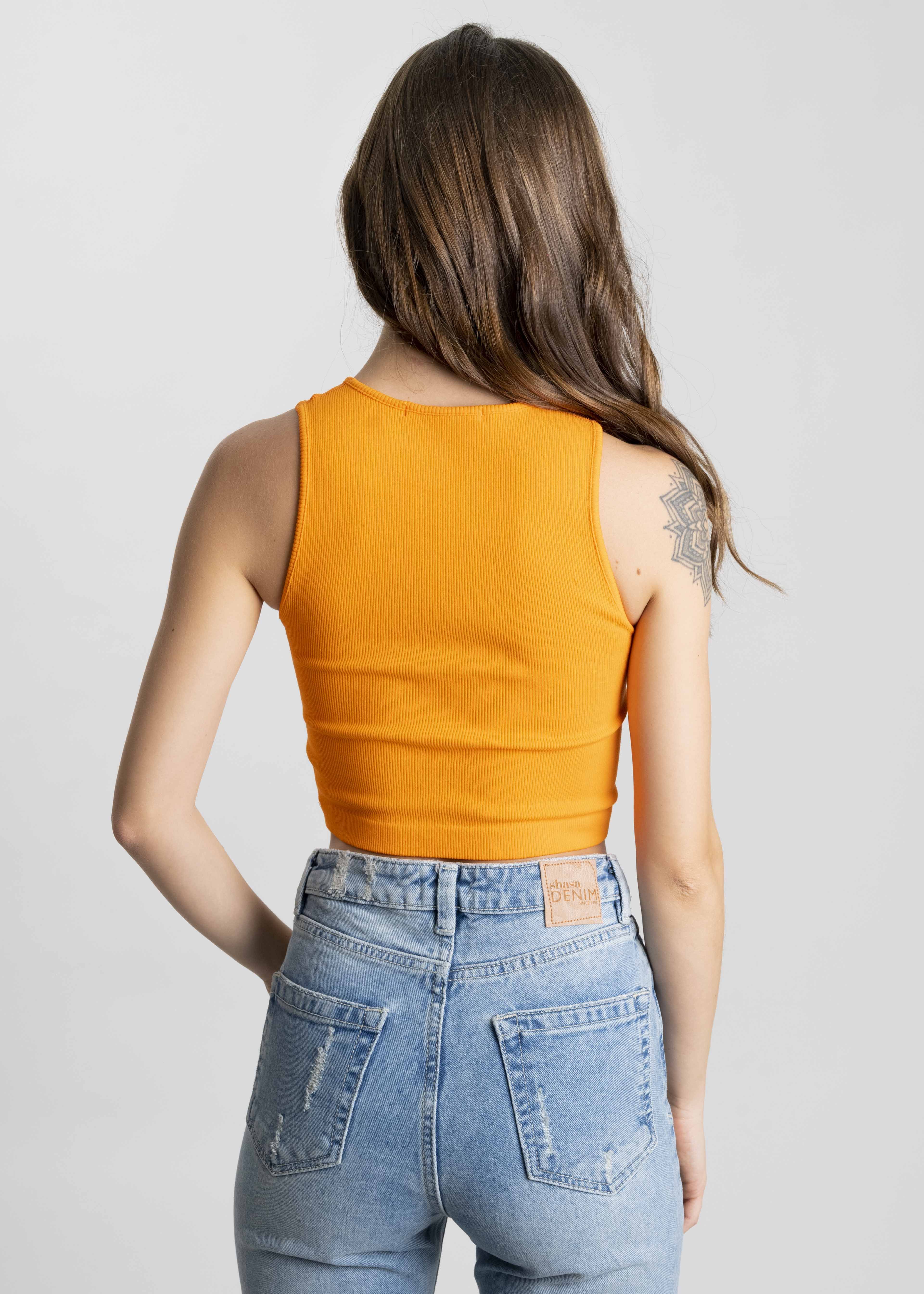 Top tank acanalado abertura flor sold by Shasa product image thumbnail 3