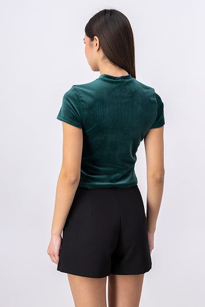 Top crop manga corta pana sold by Shasa product image thumbnail 4