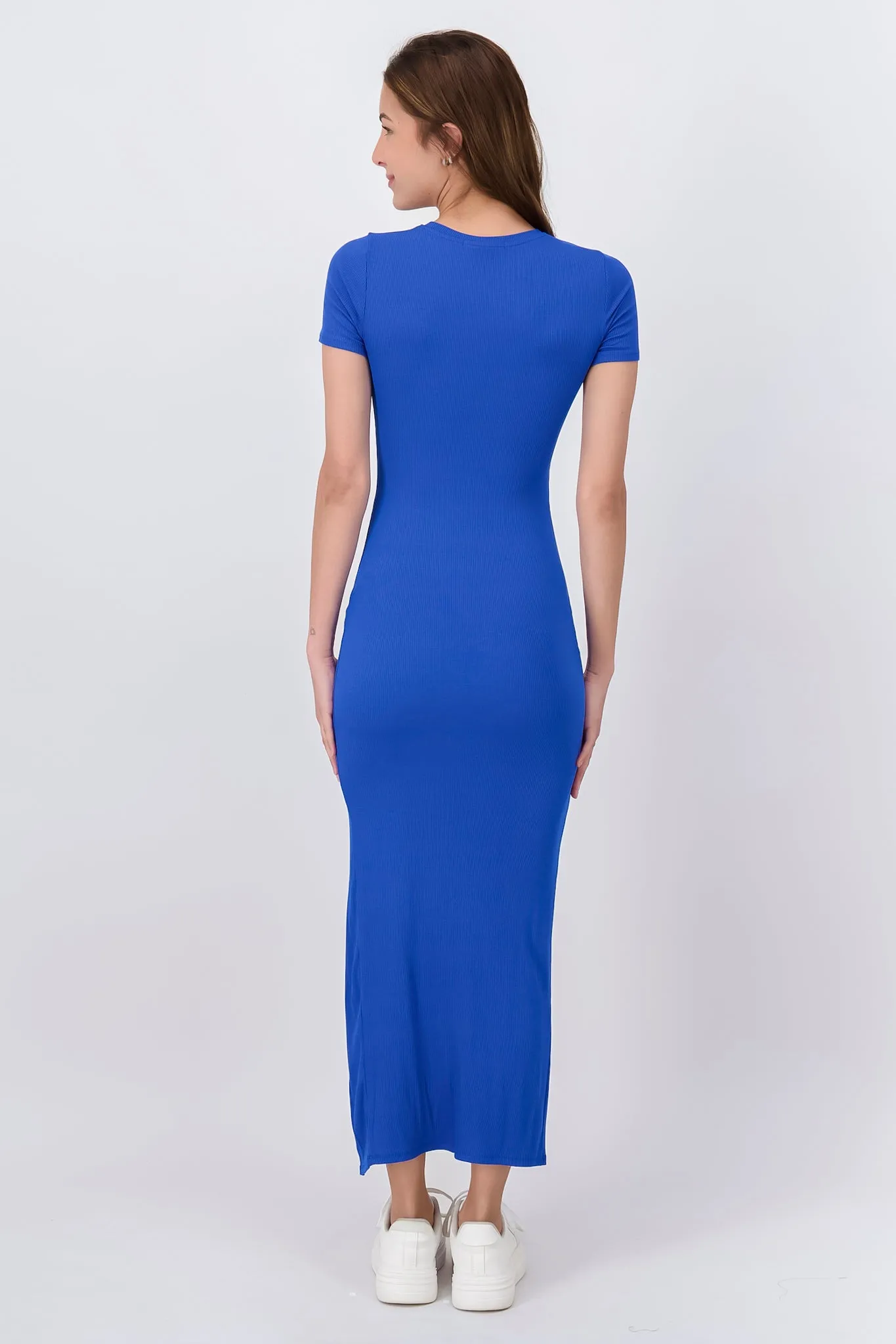 Vestido Maxi Manga Corta Abertura sold by Shasa product image thumbnail 4