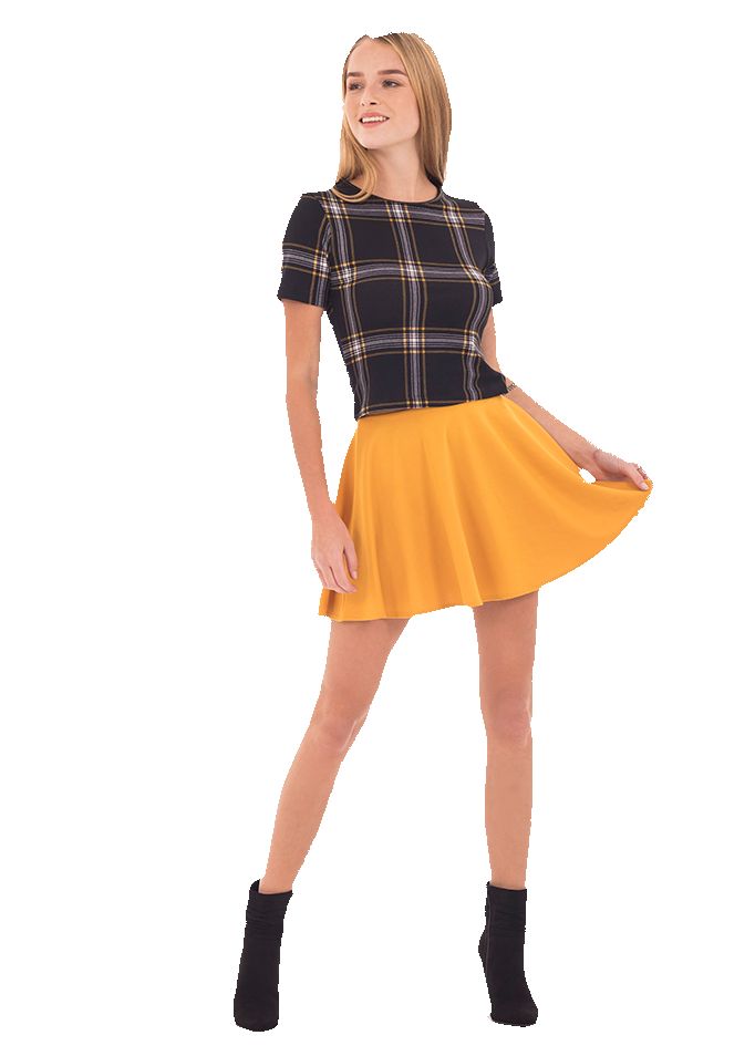 Falda mini skater circular sold by Shasa