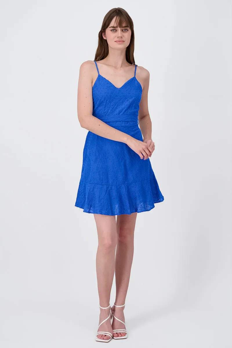 Vestido mini detalle moño textura sold by Shasa