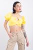 Crop Top Halter Manga Corta Globo sold by Shasa