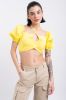 Crop Top Halter Manga Corta Globo sold by Shasa