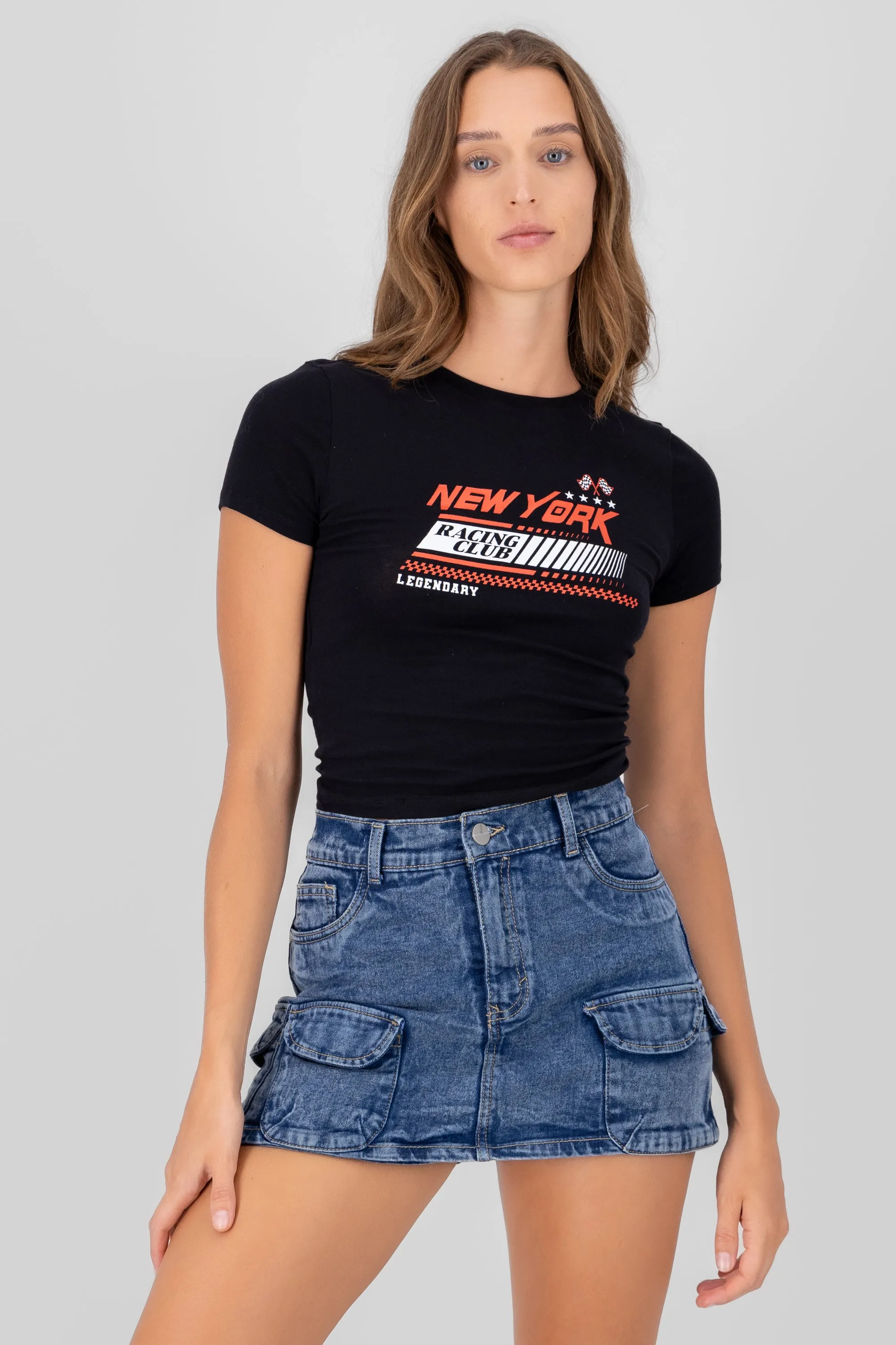 Top crop estampado new york sold by Shasa