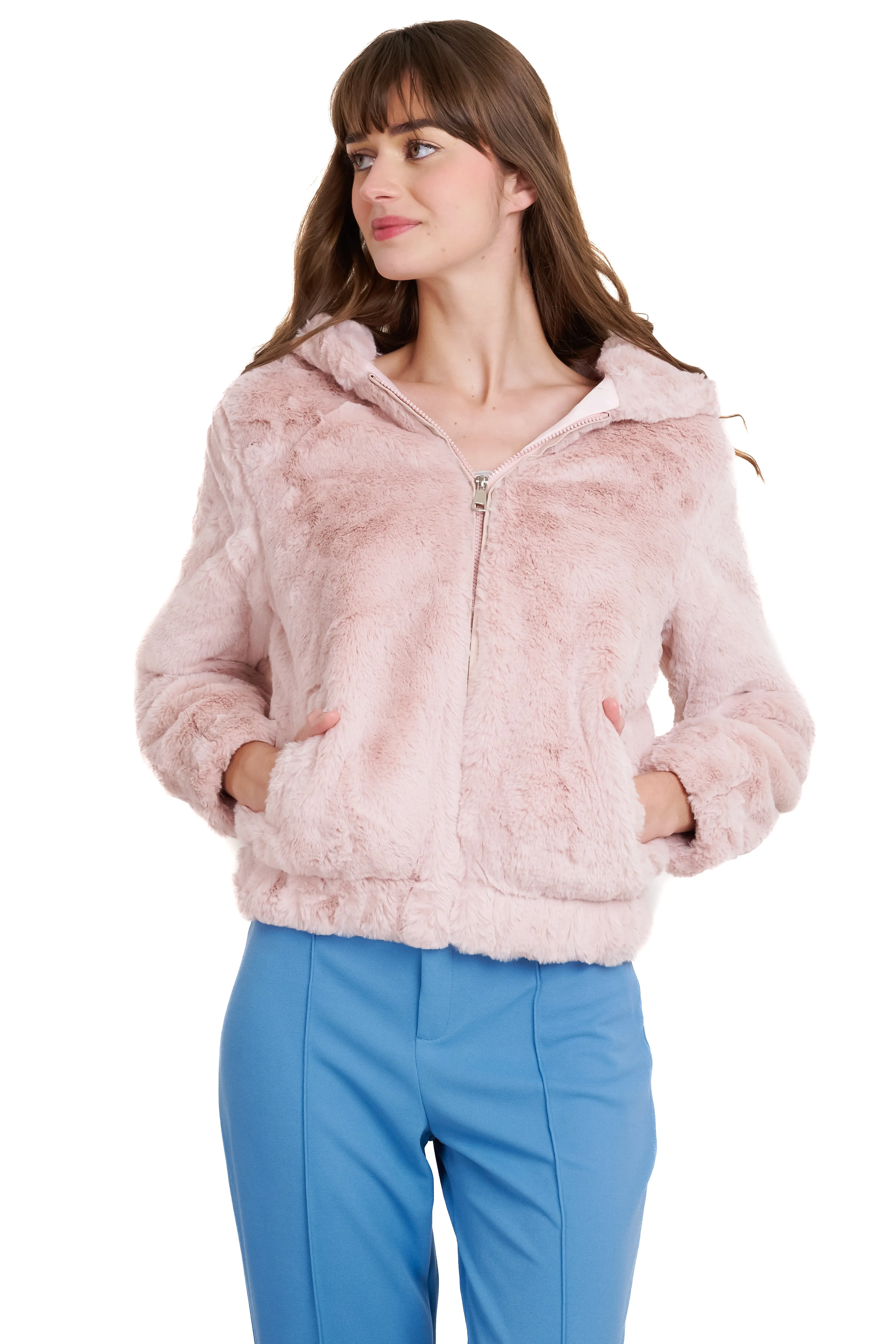 Chamarra peluche detalle cierre sold by Shasa