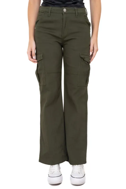 Jeans cargo wide leg bolsillos sold by Shasa