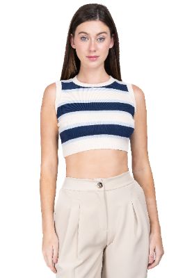 Top sin mangas cuello redondo sold by Shasa