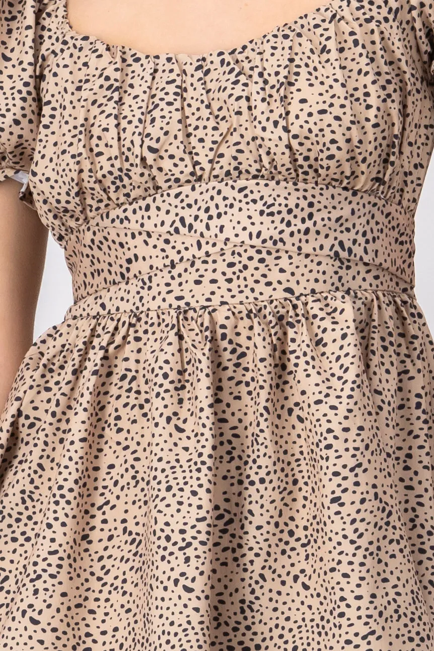 Vestido mini manga abullonada flores sold by Shasa product image thumbnail 5