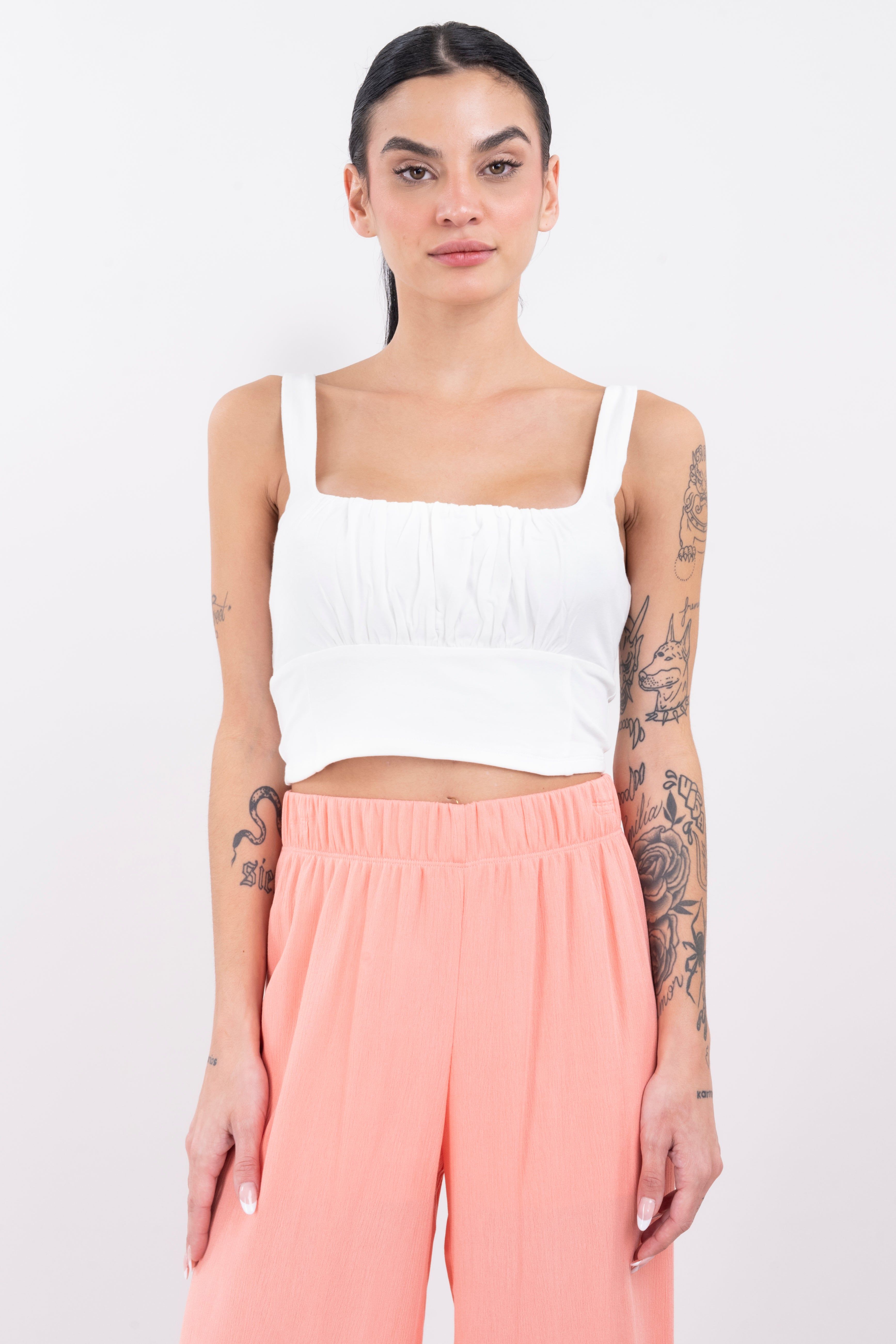 Top tirantes plisado sold by Shasa