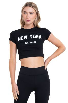 Top manga corta New York sold by Shasa