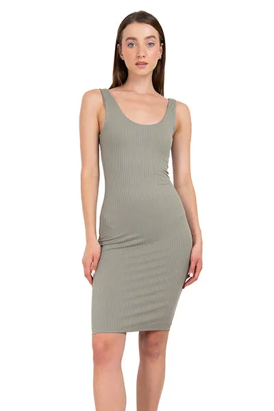 Vestido midi acanalado liso sold by Shasa product image thumbnail 2