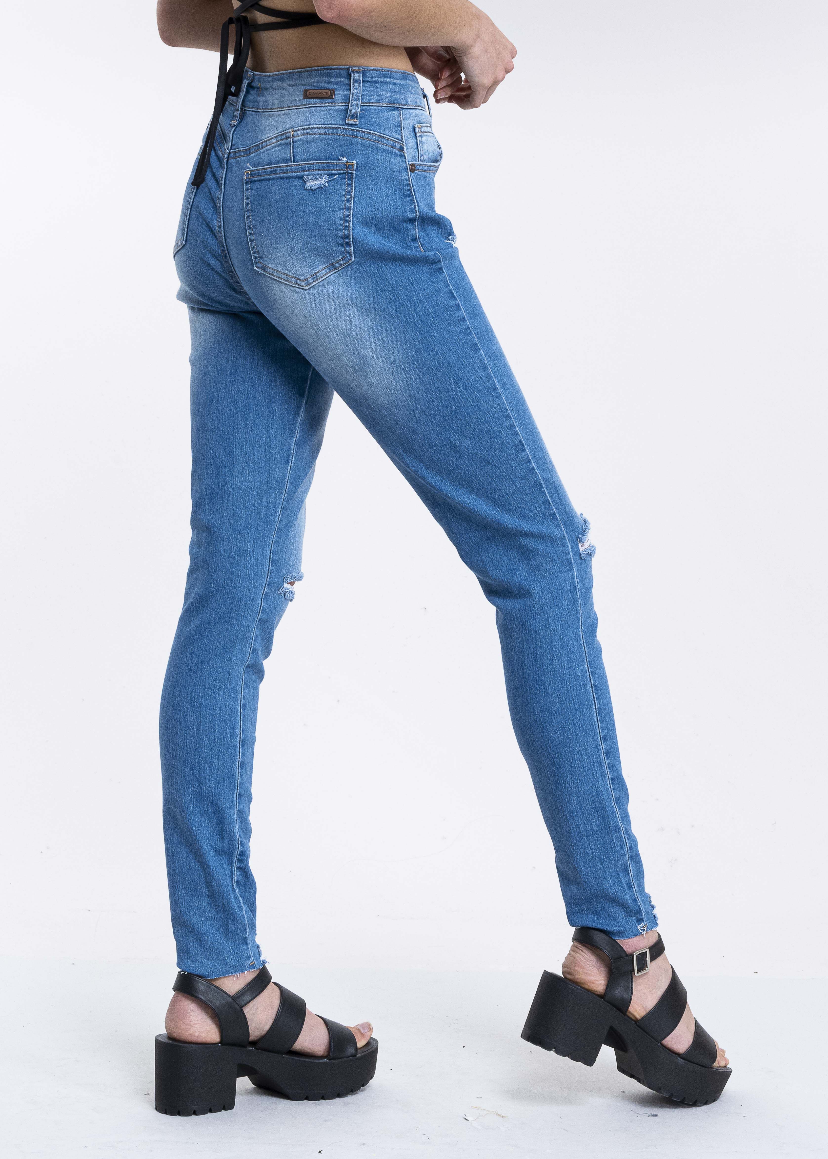 Jeans cintura media destrucción sold by Shasa product image thumbnail 3