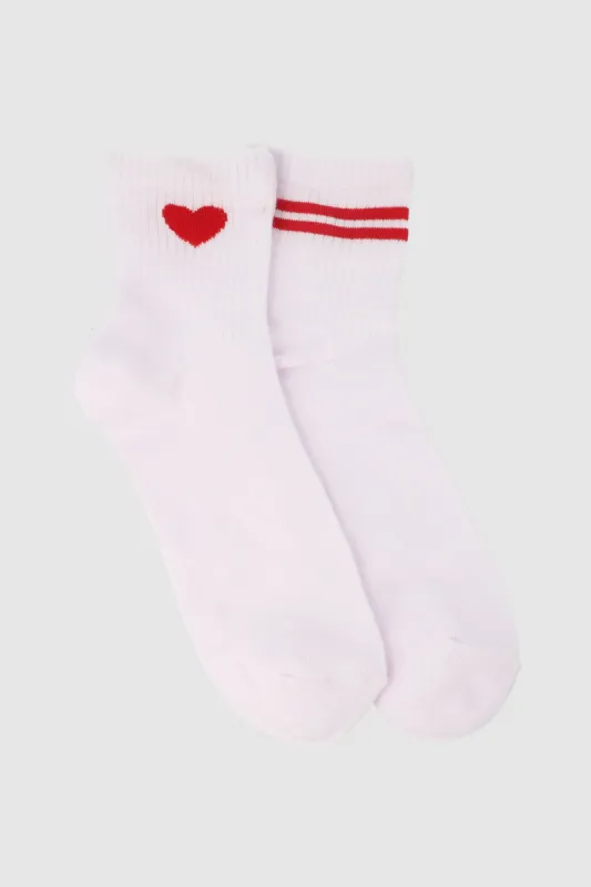 2 Pack Calcetin Raya Corazon sold by Shasa