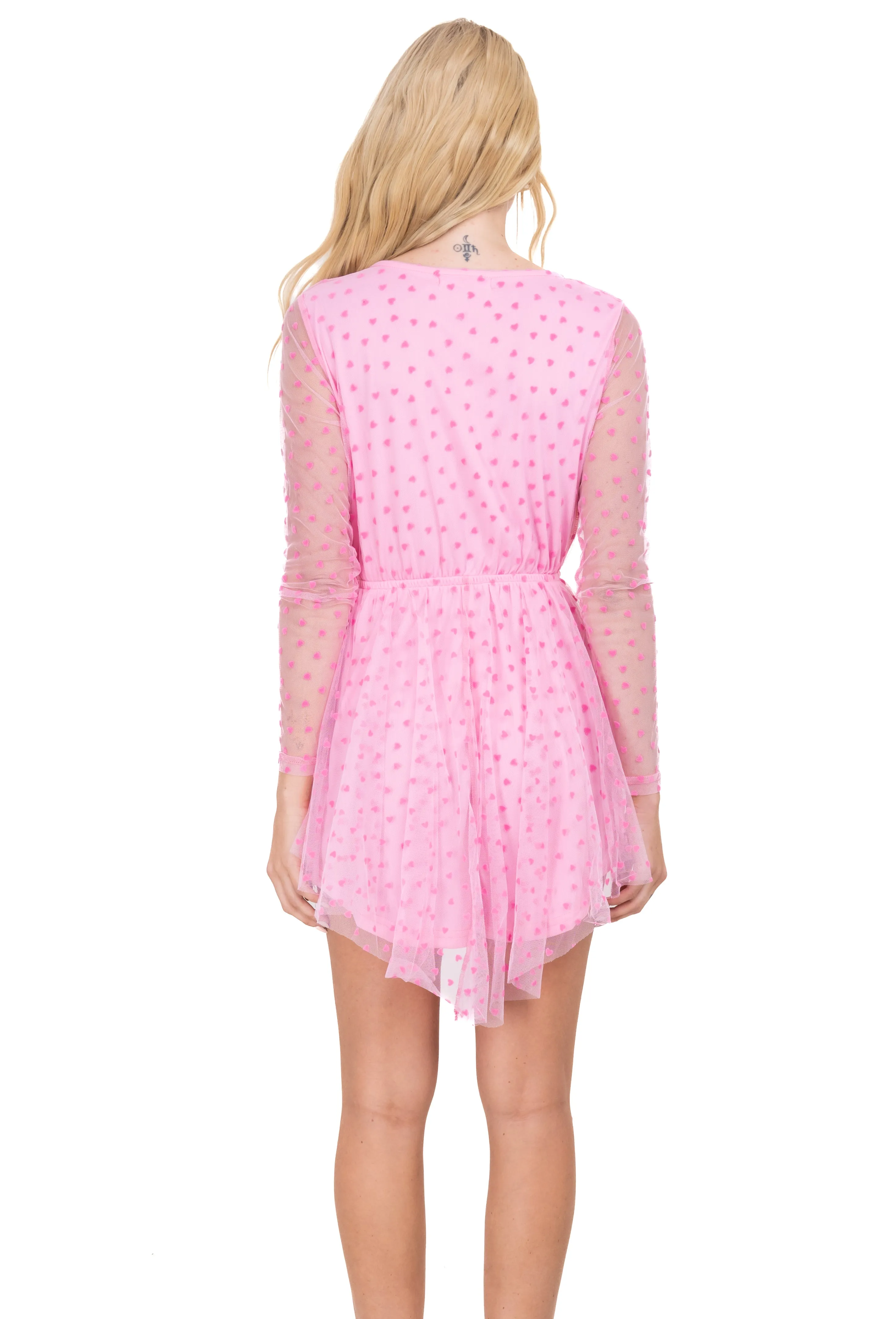 Vestido mini mesh corazón flock sold by Shasa product image thumbnail 4