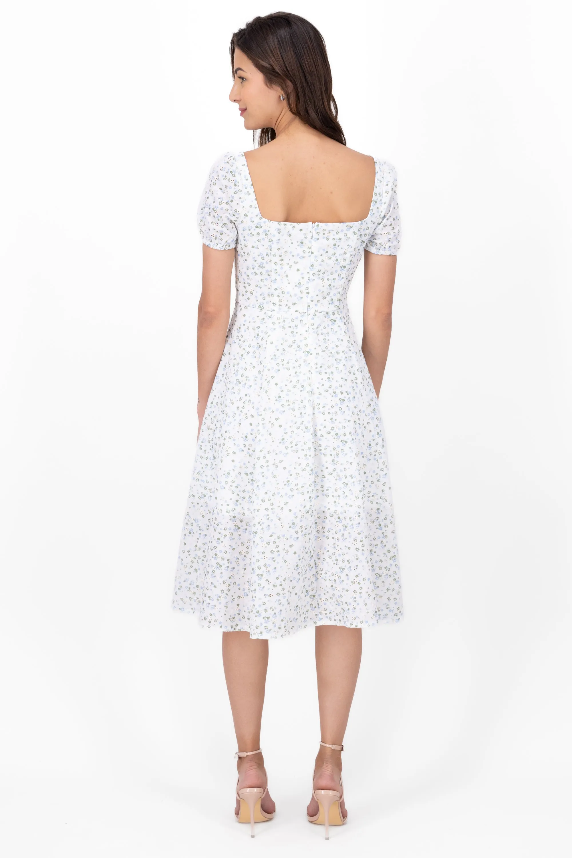 Vestido midi bordado abertura pierna sold by Shasa product image thumbnail 4